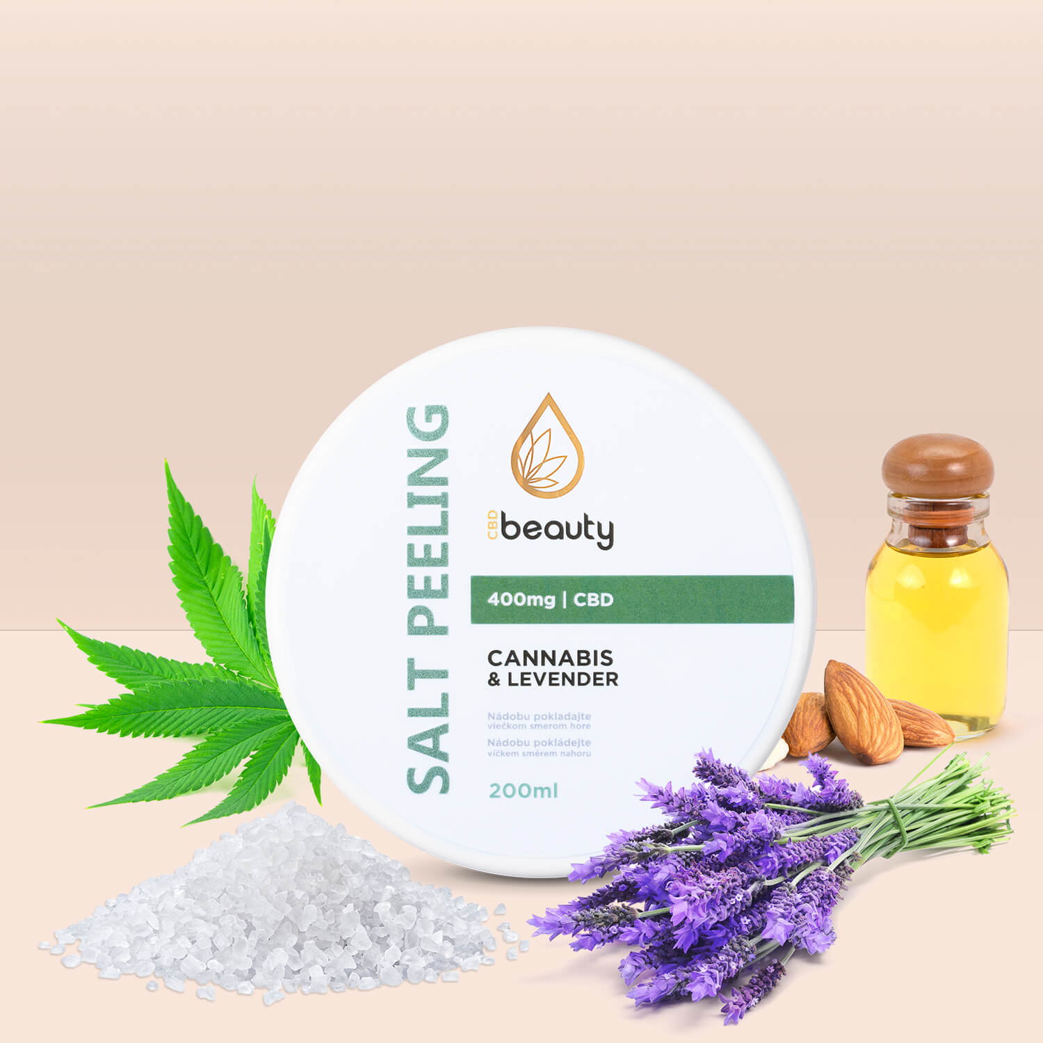 SALT PEELING - cannabis & lavender