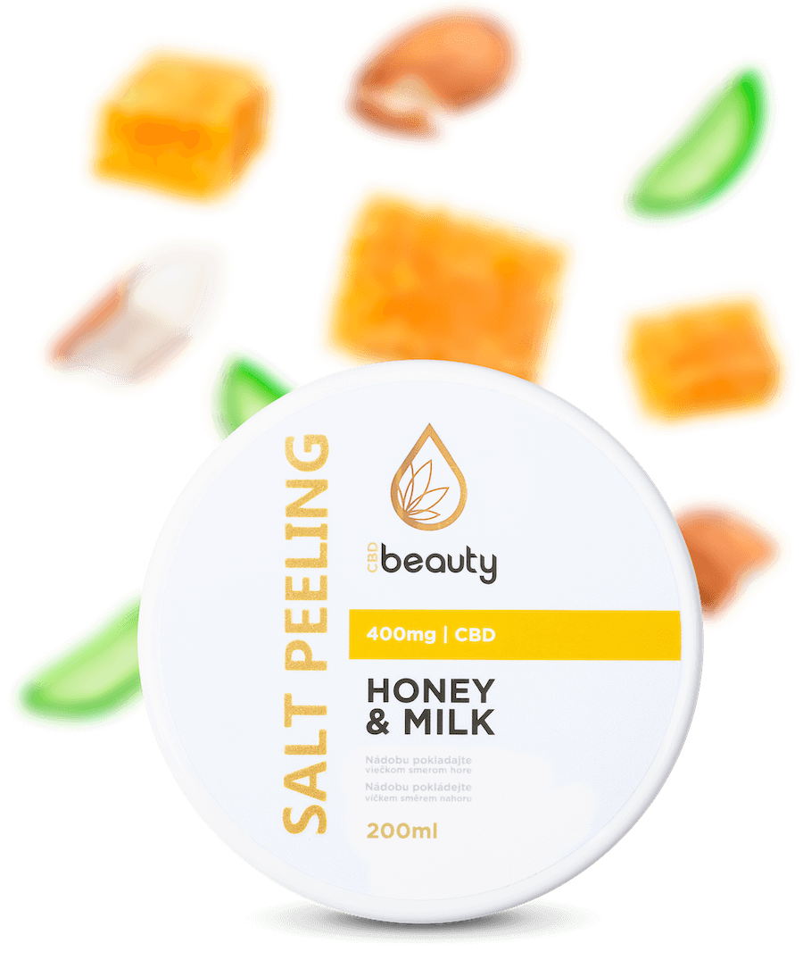 SALT PEELING - honey & milk