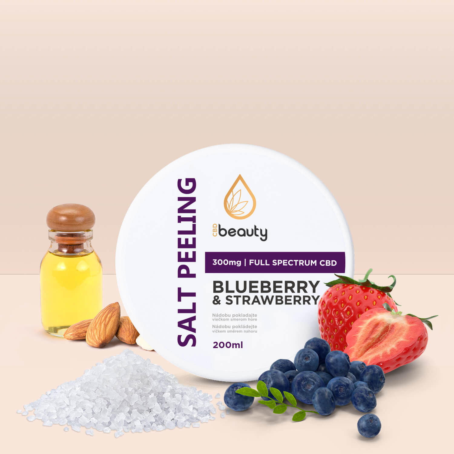 SALT PEELING - borůvka & jahoda