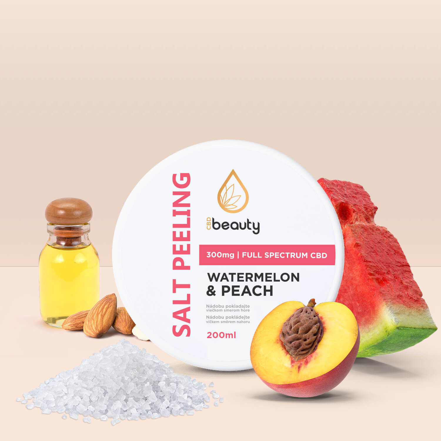 SALT PEELING - meloun & broskev
