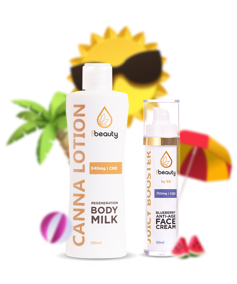 JUICY BOOSTER + CANNA LOTION - letná limitovaná edícia